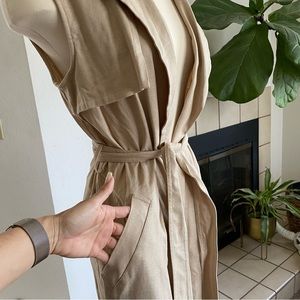 Dolce Vida linen Duster trench